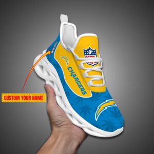 Los Angeles Chargers Personalized Weed Limited Edition Max Soul Shoes