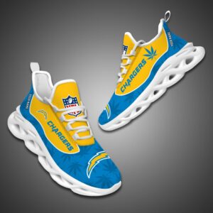 Los Angeles Chargers Personalized Weed Limited Edition Max Soul Shoes