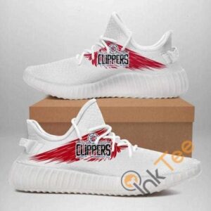 Los Angeles Clippers No 295 Custom Shoes Personalized Name Yeezy Sneakers