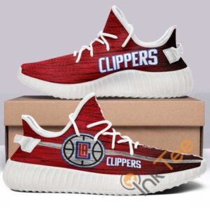 Los Angeles Clippers No 334 Custom Shoes Personalized Name Yeezy Sneakers