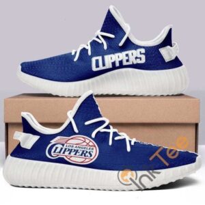 Los Angeles Clippers No 342 Custom Shoes Personalized Name Yeezy Sneakers