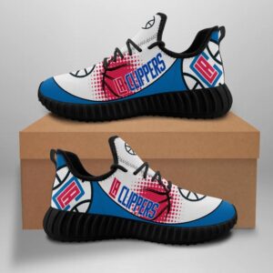 Los Angeles Clippers Unisex Sneakers New Sneakers Custom Shoes Basketball Los Angeles Clippers Yeezy