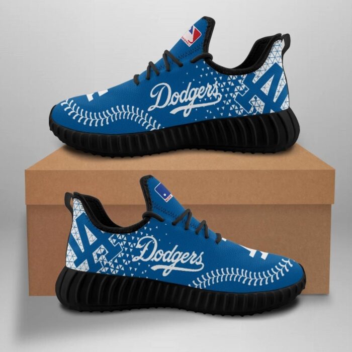 Los Angeles Dodgers Unisex Sneakers New Sneakers Custom Shoes Baseball Yeezy Boost