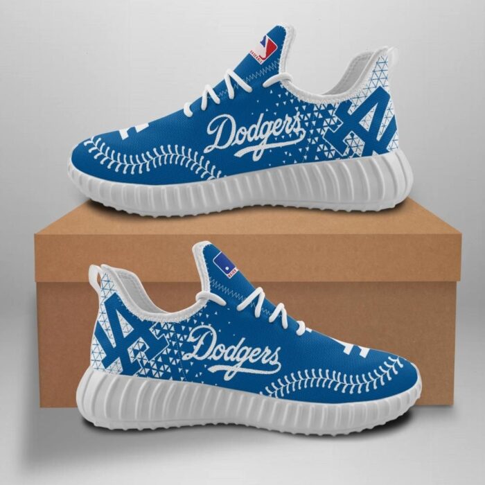 Los Angeles Dodgers Unisex Sneakers New Sneakers Custom Shoes Baseball Yeezy Boost