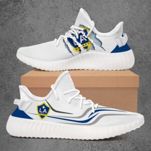 Los Angeles Galaxy Mls Yeezy White Shoes Sport Sneakers Yeezy Shoes