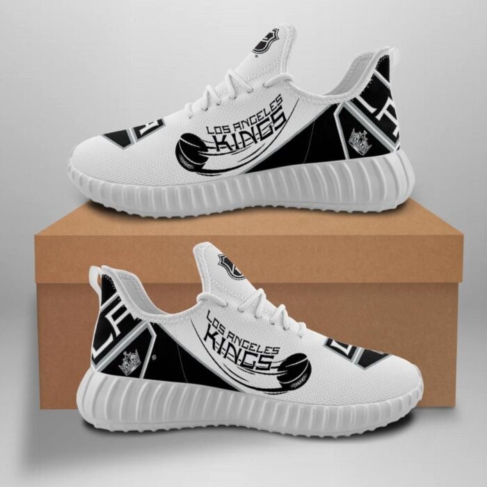 Los Angeles Kings Unisex Sneakers New Sneakers Hockey Custom Shoes Los Angeles Kings Yeezy Boost