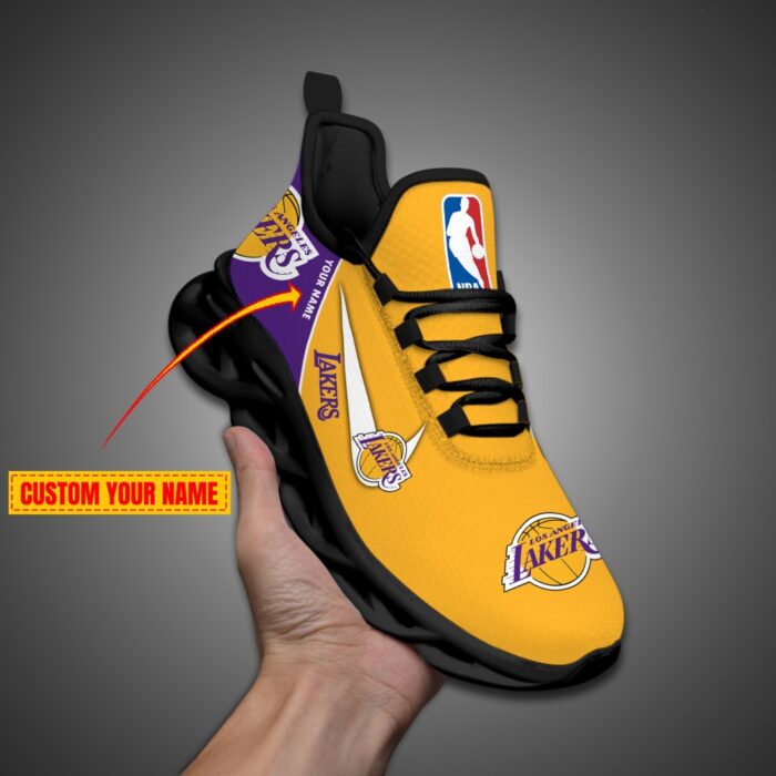 Los Angeles Lakers Personalized NBA Max Soul Shoes