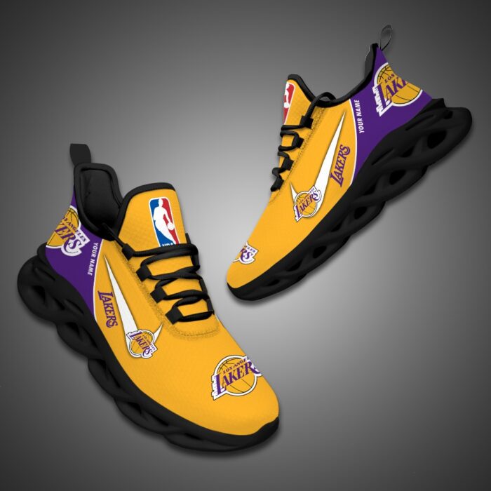 Los Angeles Lakers Personalized NBA Max Soul Shoes