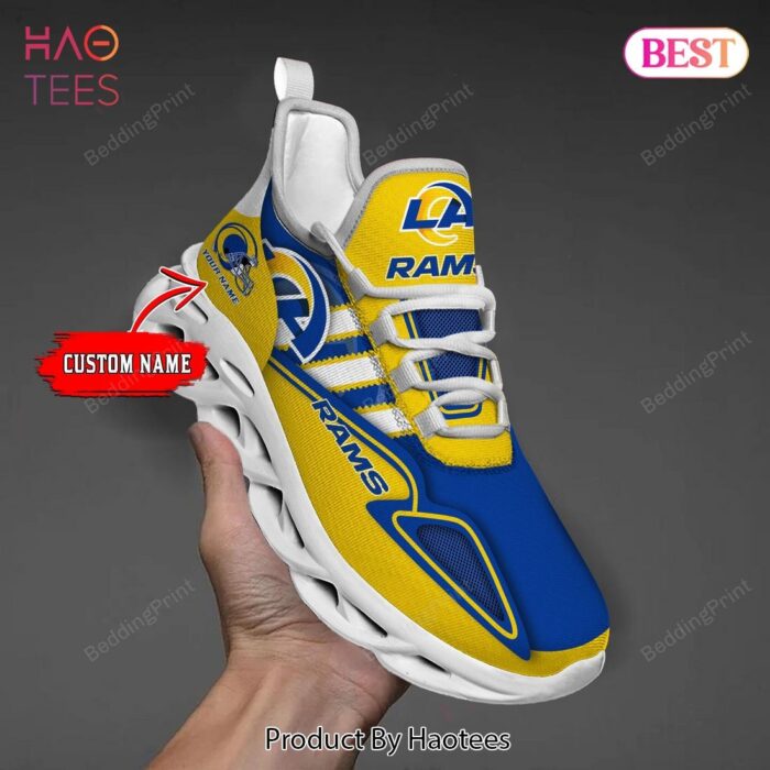 Los Angeles Rams Custum Name NFL Max Soul Shoes