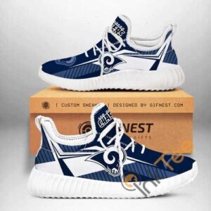 Los Angeles Rams Football Team Custom Shoes Personalized Name Yeezy Sneakers