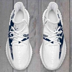 Los Angeles Rams Men Running Yeezy Boost Shoes Sport Sneakers