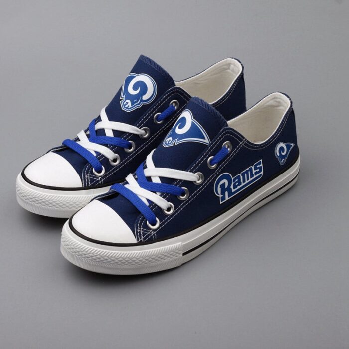 Los Angeles Rams Men's Shoes Low Top Canvas Shoes