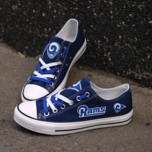 Los Angeles Rams Men's Shoes Low Top Canvas Shoes