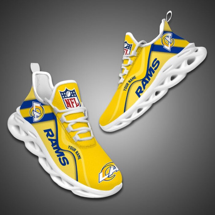 Los Angeles Rams NFL Customized Unique Max Soul Shoes