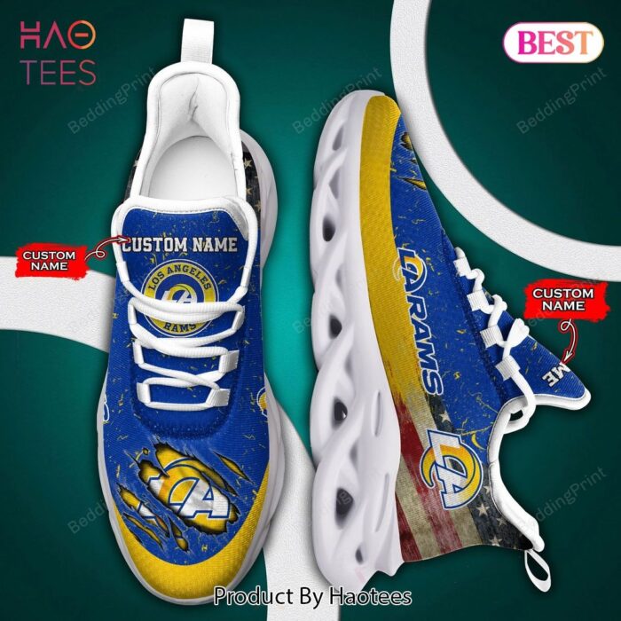 Los Angeles Rams Nfl Personalized Max Soul Shoes