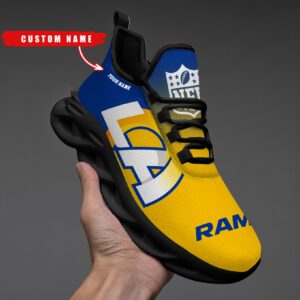 Los Angeles Rams Personalized Custom Name Max Soul Shoes