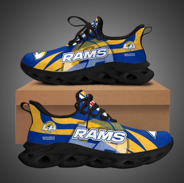 Los Angeles Rams Personalized Max Soul Shoes