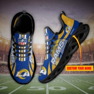 Los Angeles Rams Personalized Max Soul Shoes