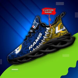 Los Angeles Rams Personalized Max Soul Shoes for Fan