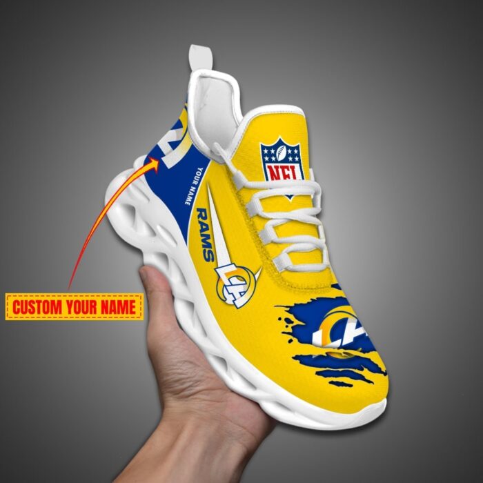 Los Angeles Rams Personalized Max Soul Shoes for NFL Fan