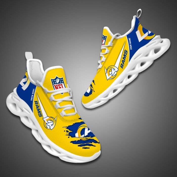 Los Angeles Rams Personalized Max Soul Shoes for NFL Fan