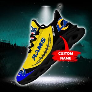 Los Angeles Rams Personalized NFL Max Soul Shoes