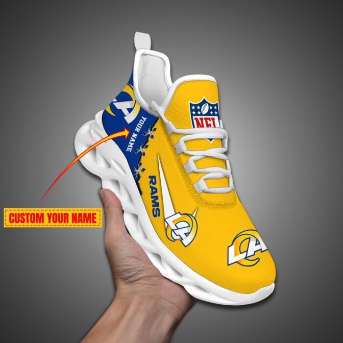 Los Angeles Rams Personalized NFL Max Soul Shoes Fan Gift