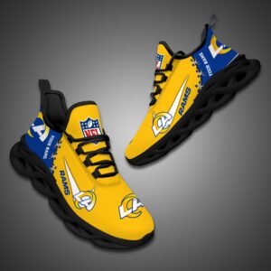 Los Angeles Rams Personalized NFL Max Soul Shoes Fan Gift