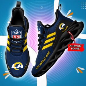 Los Angeles Rams Personalized NFL Max Soul Sneaker for Fans