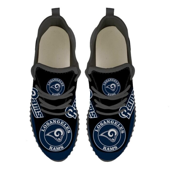 Los Angeles Rams Sneakers Big Logo Yeezy Shoes Art 1995