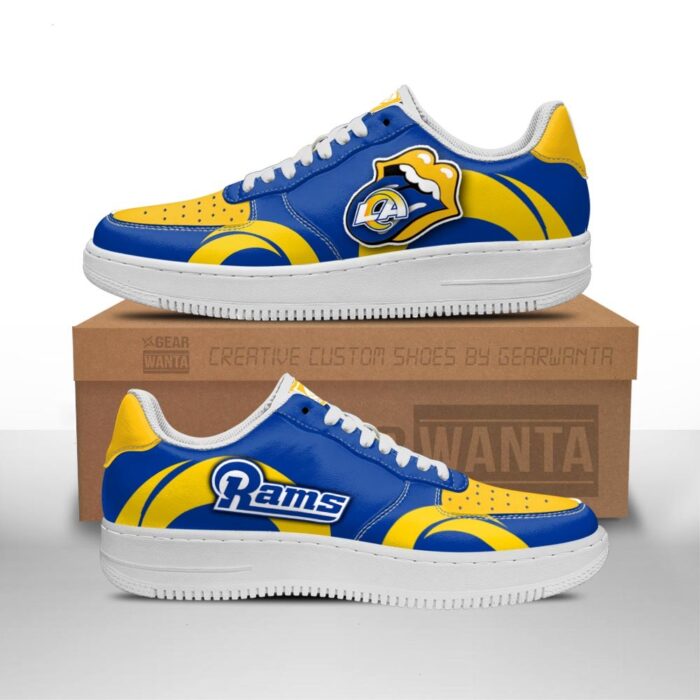 Los Angeles Rams Sneakers Custom Force Shoes Sexy Lips For Fans