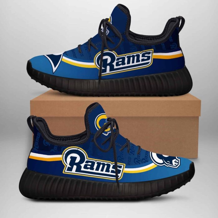 Los Angeles Rams Yeezy Shoes Sneakers, Custom Yeezy Boost, Hypebeast Shoes, Custom Shoes, Custom Sneaker 1