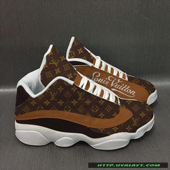 Louis Vuitton Brown Air Jordan 13 Shoes Sneaker