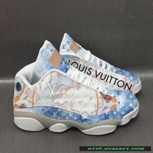 Louis Vuitton Old Map Air Jordan 13 Shoes