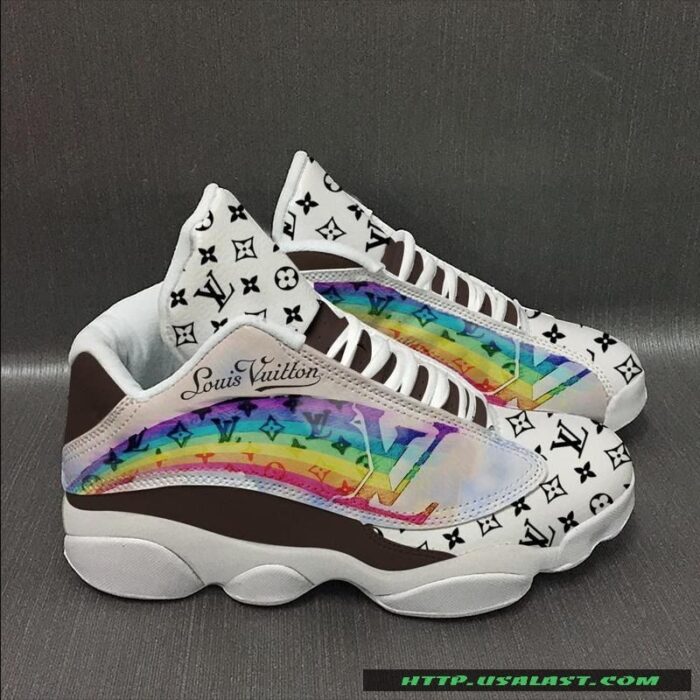 Louis Vuitton Rainbow Air Jordan 13 Shoes Sneaker