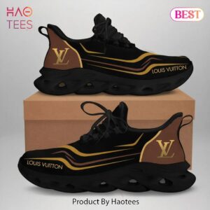 Louis Vuitton Yellow Logo Black Premium Max Soul Shoes Luxury Brand Gifts For Men Women