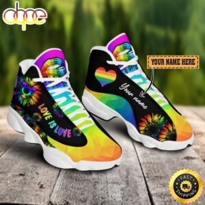 Love Is Love Lgbt Pride Custom Name Air Jordan 13 Shoes