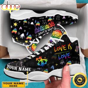 Love Is Love Pride Lgbt Custom Name Air Jordan 13 Shoes