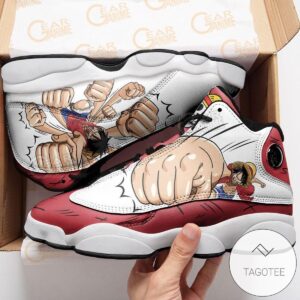 Luffy Sneakers Gomu Gomu Custom Anime One Piece Air Jordan 13 Shoes