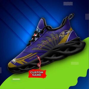 M7 NFL Baltimore Ravens Max Soul Sneaker Custom Name Shoes 62