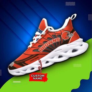 M7 NFL Cleveland Browns Max Soul Sneaker Custom Name Shoes 62