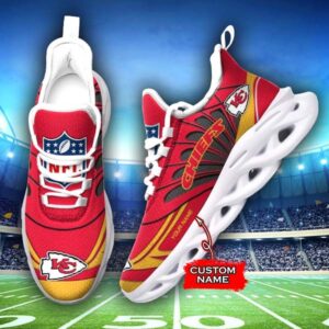 M7 NFL Kansas City Chiefs Max Soul Sneaker Custom Name Shoes 62