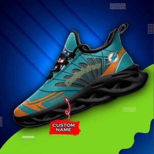 M7 NFL Miami Dolphins Max Soul Sneaker Custom Name Shoes 62