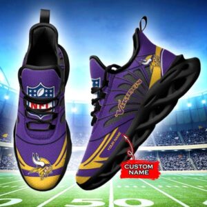 M7 NFL Minnesota Vikings Max Soul Sneaker Custom Name Shoes 62