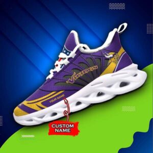 M7 NFL Minnesota Vikings Max Soul Sneaker Custom Name Shoes 62