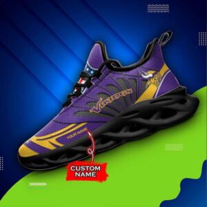 M7 NFL Minnesota Vikings Max Soul Sneaker Custom Name Shoes 62