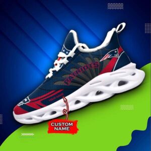 M7 NFL New England Patriots Max Soul Sneaker Custom Name Shoes 62