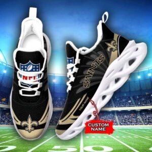 M7 NFL New Orleans Saints Max Soul Sneaker Custom Name Shoes 62