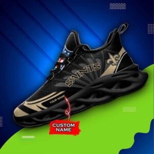 M7 NFL New Orleans Saints Max Soul Sneaker Custom Name Shoes 62