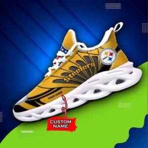 M7 NFL Pittsburgh Steelers Max Soul Sneaker Custom Name Shoes 62